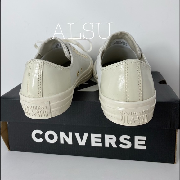 Converse Ctas Low Top Leather Egret Driftwood W - Picture 2 of 8